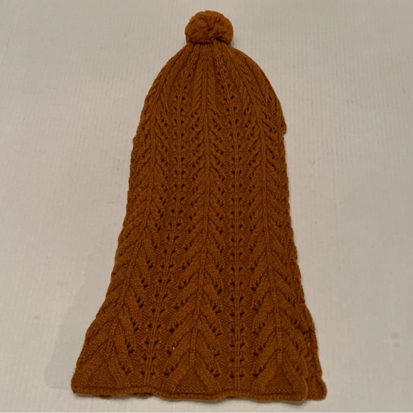 Luxton S-M Balaclava Hood Scarf Hat Rust - Picture 9 of 10